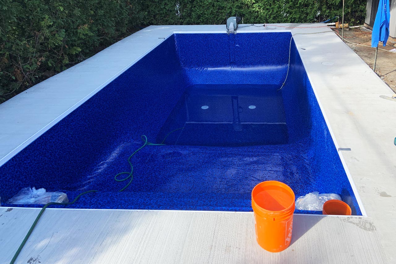 Toile de vinyle sur mesure pour piscine Toile de vinyle sur mesure pour piscine