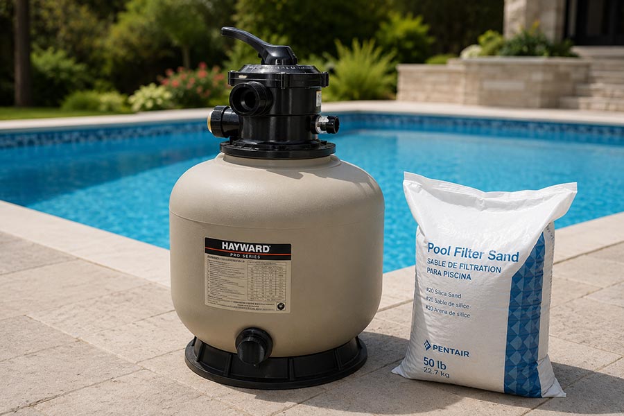 Changer le sable du filtre de piscine : quand faut-il le remplacer ?